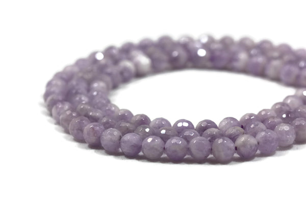 Amethyst Faceted Round Gemstone Beads 8mm ***