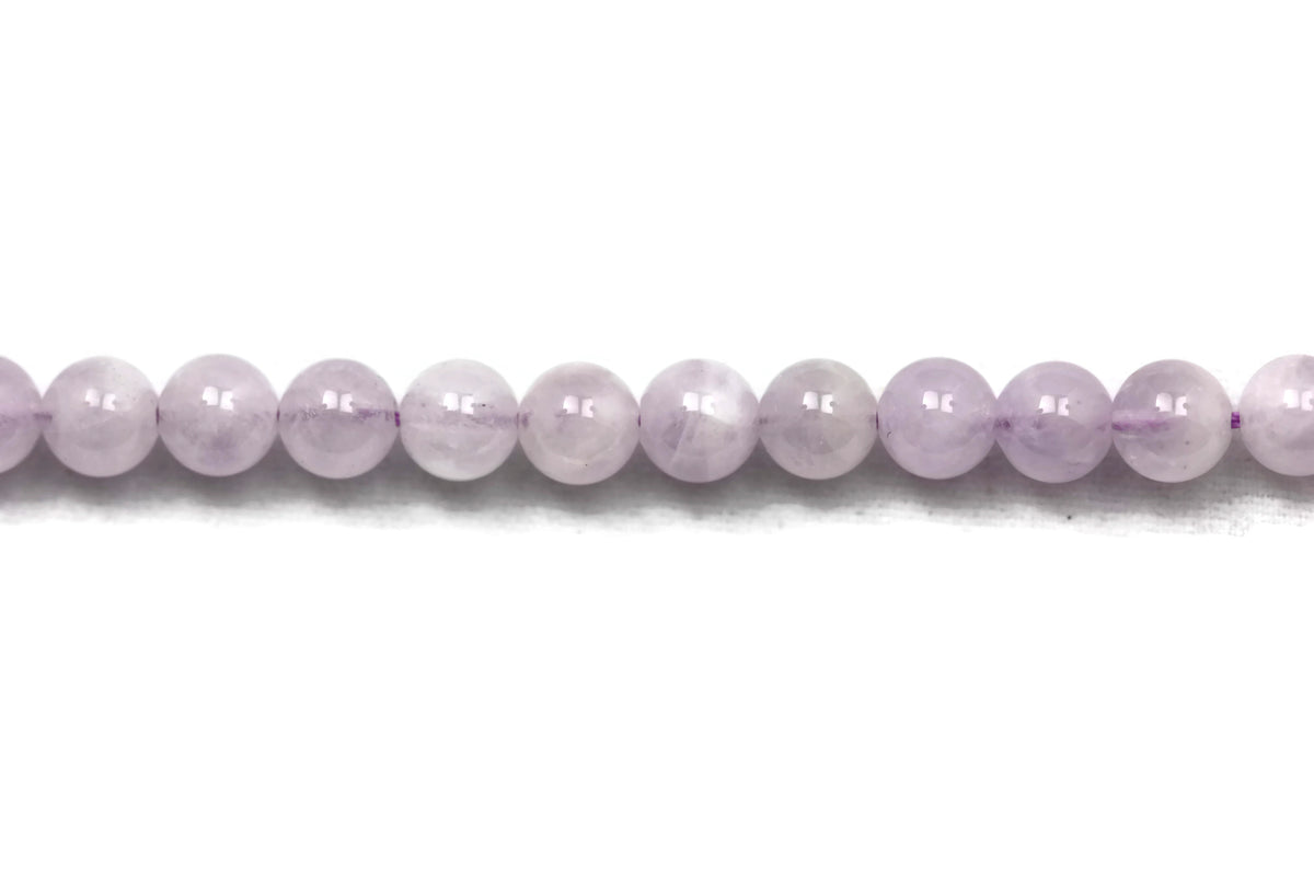 Amethyst Smooth Round Gemstone Beads 6mm 16" Strand. ***