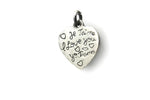 Sterling Silver "I love you" Charm 13 x 11.5mm