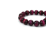 Pink Tigers Eye Smooth Round Gemstone Beads 20 mm 16" strand