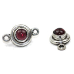 Handmade 925 Sterling Silver Amethyst Connector