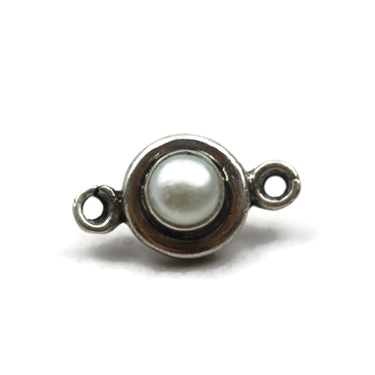 Handmade 925 Sterling Silver Pearl Connector