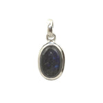Handmade 925 Sterling Silver Oval Labradorite Gemstone Pendant 18 mm