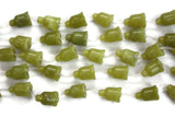 Fern Green Jade Smooth Bell Beads 17 x 13 mm