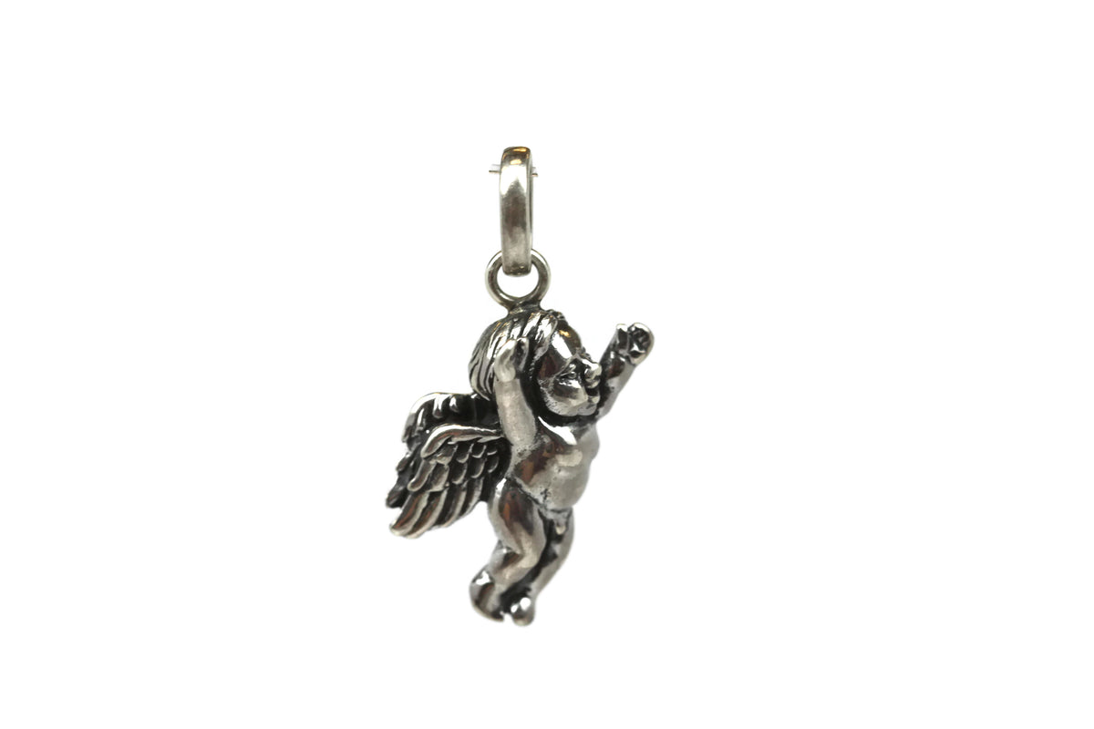 Handmade Sterling Silver Angel Pendant 21 mm