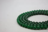 Green Jade Faceted Round Gemstone Beads 12 mm 15" Strand (33 Beads)