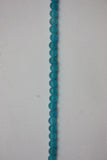 Bright Blue Jade Smooth Round Gemstone Beads 6mm 14" Strand (61Beads)