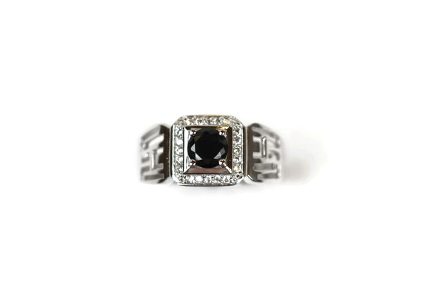 Rhodium Plated .925 Sterling Silver Cubic Zirconia CZ Ring