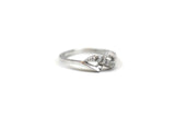 Rhodium Plated .925 Sterling Silver Cubic Zirconia CZ Ring