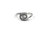 Rhodium Plated .925 Sterling Silver Cubic Zirconia CZ Ring