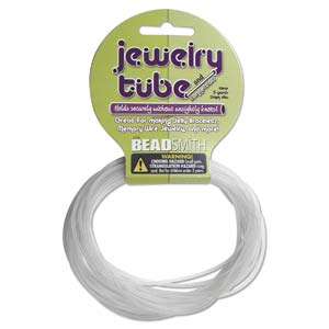 JEWELRY TUBE 2MM CLEAR 5 YARDS HANG CARD