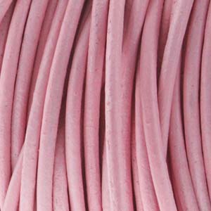 INDIAN LEATHER 1.5MM LIGHT PINK .75 PER FOOT