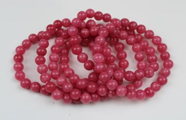 Malaysian Jade Bracelet Red Jasper