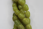 Olive Jade Barrel Smooth 14x12mm