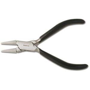 DOUBLE NYLON JAW ROUNDNOSE 120MM BLACK HANDLE