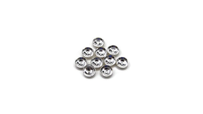 S/S BEAD CAPS 6 MM