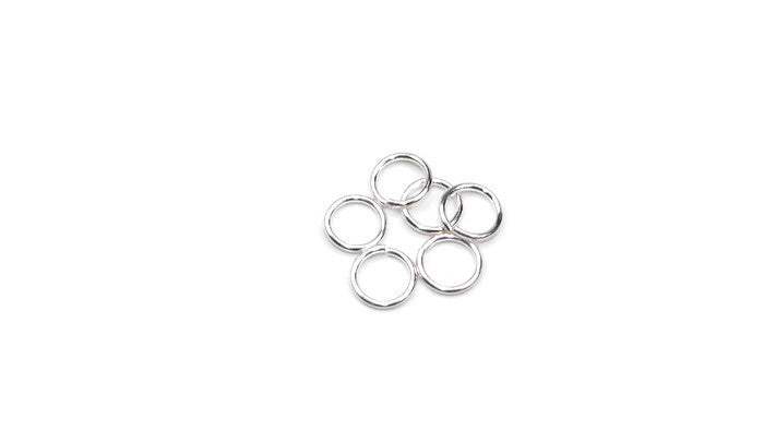 S/S OPEN JUMP RINGS 8 MM