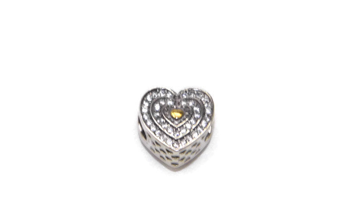 S/S HEART CHARM