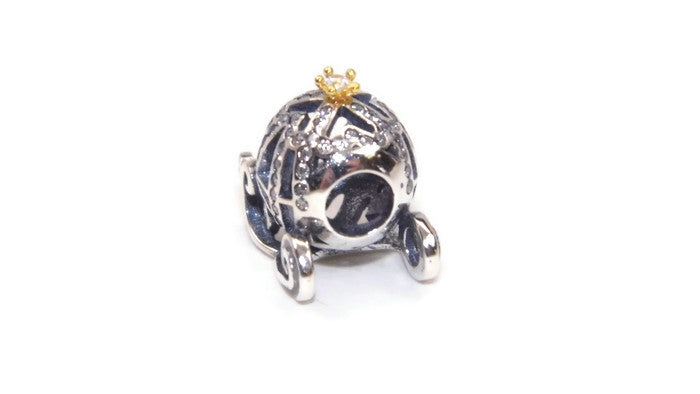 CINDERELLA'S CARRIAGE CHARM Sterling Silver