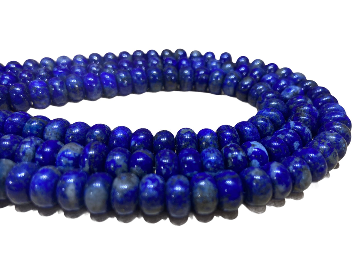 Lapis Lazuli Rondelle Gemstone Beads 14mm 16" strand NATURAL ***