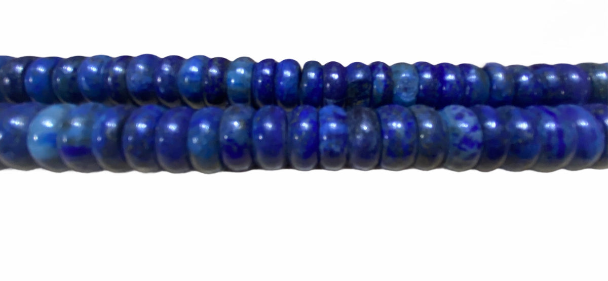 Lapis Lazuli Rondelle Gemstone Beads 14mm 16" strand NATURAL ***