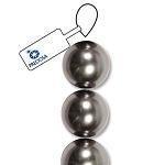 8 mm Preciosa Pearls-Dark Grey