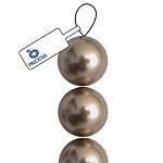 6 mm Preciosa Pearls-Bronze