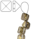 6 mm Pyramids-Crystal Amber