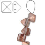 6 mm Pyramid-Crystal Gold Capri