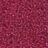 11/0 SEEDBEAD MIYUKI  10GM S/L RASPBERRY TRANSPARENT