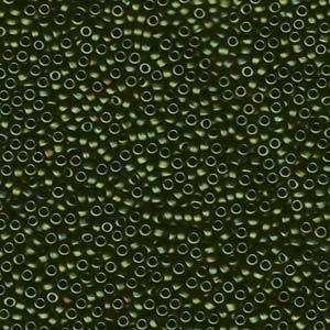 11/0 SEEDBEAD JAPANESE 10GM MATTE METALLIC DARK OLIVE
