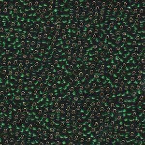11/0 SEEDBEAD MIYUKI  10GM S/L DARK EMERALD