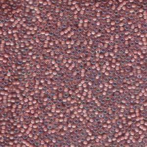 11/0 SEED BEAD-APRX10GMS PEACH LINED AMETHYST