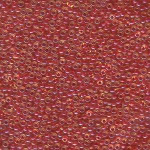 11/0 SEED BEAD-APRX  10GM DK PINK/LINED AMBER