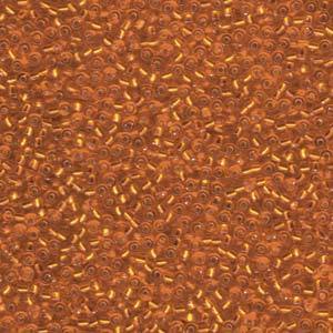 11/0 JAPANESE SEEDBEADS 10GM SILVER LINED ORANGE