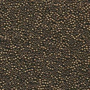 15/0 SEED BEAD MATTE MTLC DK BRONZE10GM