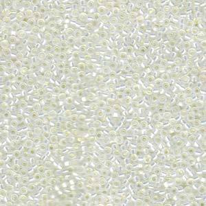 GILT LINED WHITE OPAL MIYUKI 15/0-10GM