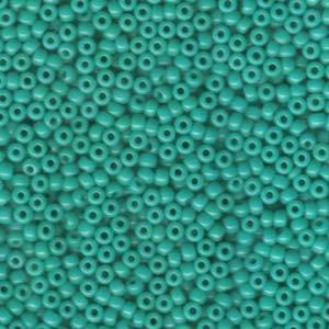 8/0 SEED BEADS MATTE OPQ TURQUOISE -10 GM