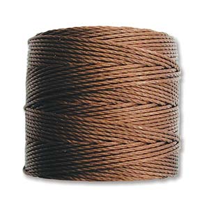 S-LON BEAD CORD BROWN 77YD-TUBE OF 4