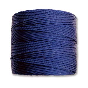 S-LON BEAD CORD CAPRI BLUE 77YD-TUBE OF 4