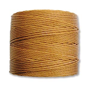 S-LON BEAD CORD GOLD 77YD-TUBE OF 4