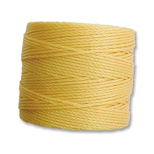 S-LON BEAD CORD GOLDEN YELLOW -TUBE OF 4