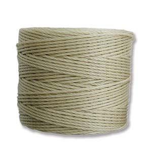 S-LON BEAD CORD LIGHT KHAKI 77 YD TUBE 4