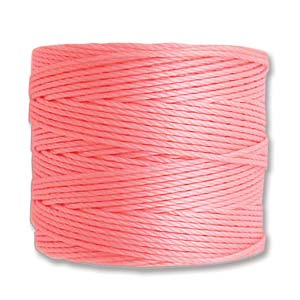 S-LON BEAD CORD LT PINK- 77YD-TUBE OF 4