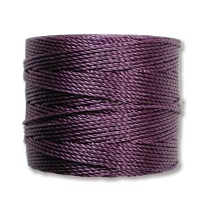 S-LON BEAD CORD MED PURPLE 77YD-TBE OF 4