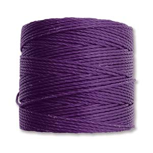 S-LON BEAD CORD PURPLE 77YD-TUBE OF 4