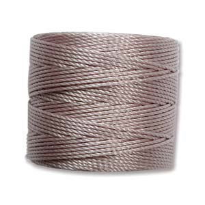 S-LON BEAD CORD SILVER 77YD-TUBE OF 4