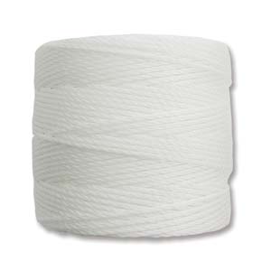 NYLON BEAD CORD WHITE 77YD-TUBE OF 4