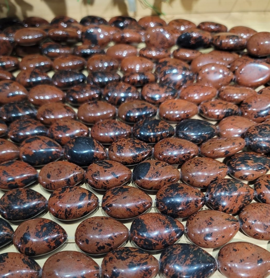Mahogany Obsidian Drop Smooth 22x28mm