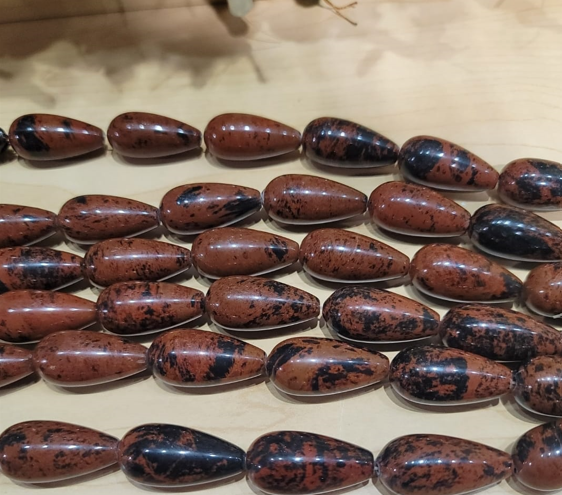 Mahogany ObsidianTeardrop Smooth 15x31mm